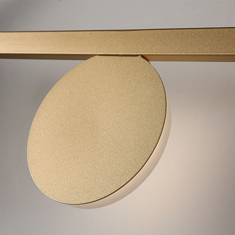 Luz de pared de pared LED de 2 luces Luz de pared de metal posmoderna en negro para dormitorio