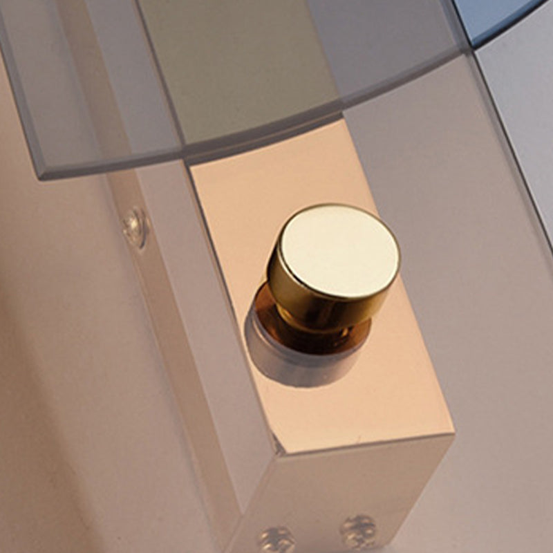 Moderne Wandmontaglampen mit bogenförmiger Glaswandleuchten für Schlafzimmer