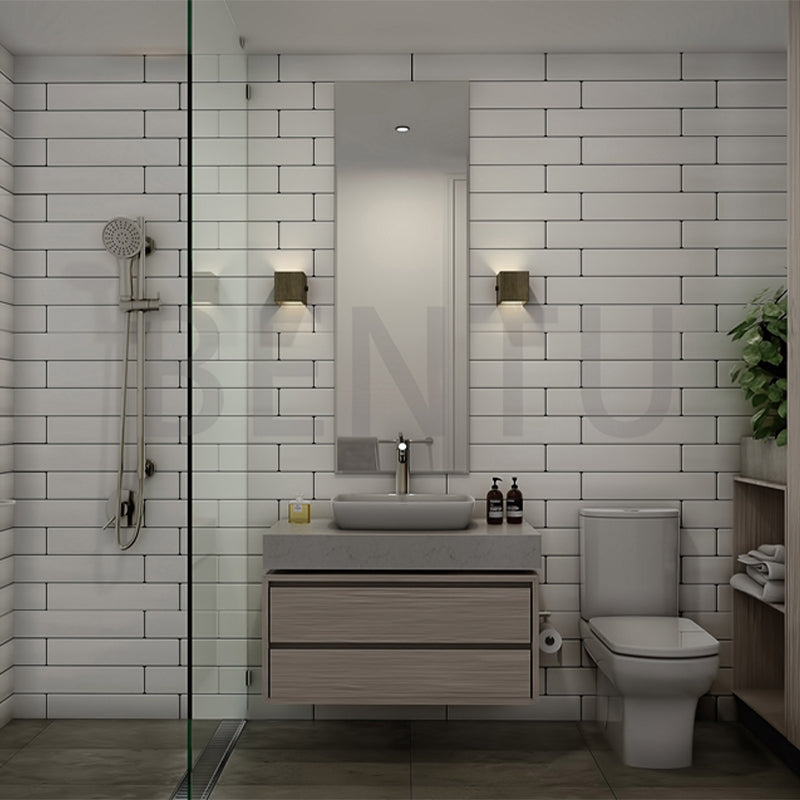 Lámpara de luz cuadrado Lámpara de pared moderna de 1 luz con sombra de cemento gris