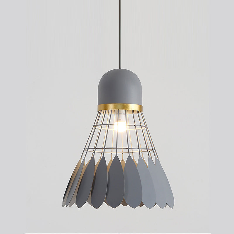 Modern Macaron Badminton Hanging Pendnant Lamp Metal Hanging Pendant Lights for Restaurant