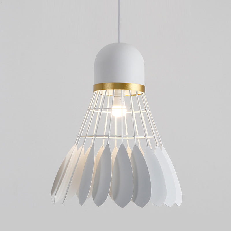 Modern Macaron Badminton Hanging Pendnant Lamp Metal Hanging Pendant Lights for Restaurant
