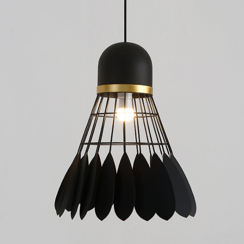 Modern Macaron Badminton Hanging Pendnant Lamp Metal Hanging Pendant Lights for Restaurant