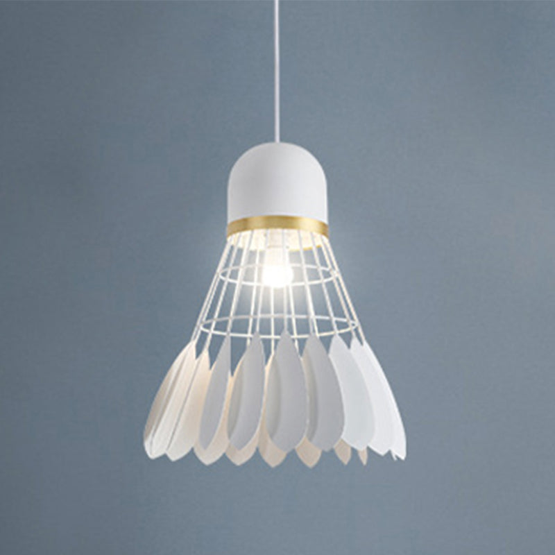 Modern Macaron Badminton Hanging Pendnant Lamp Metal Hanging Pendant Lights for Restaurant