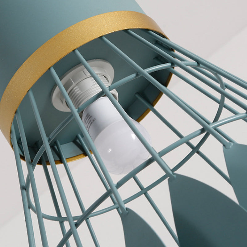 Modern Macaron Badminton Hanging Pendnant Lamp Metal Hanging Pendant Lights for Restaurant