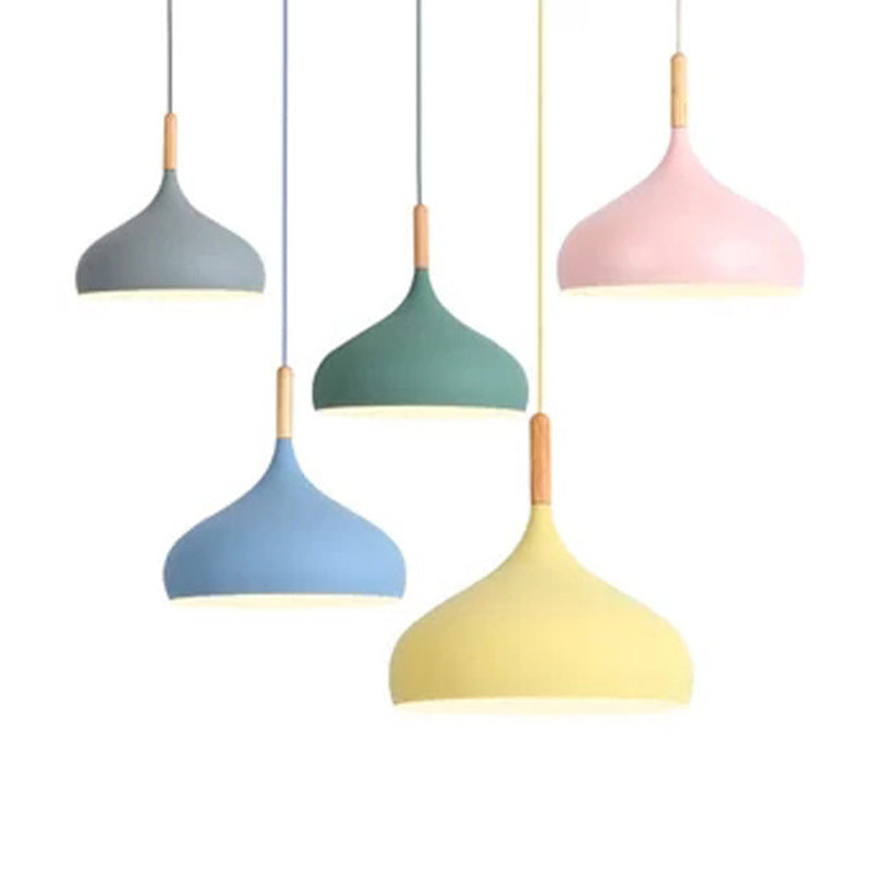 Macaron Macaron Chargon suspendu la lampe Pendnant Metal suspendu suspendu pour le restaurant