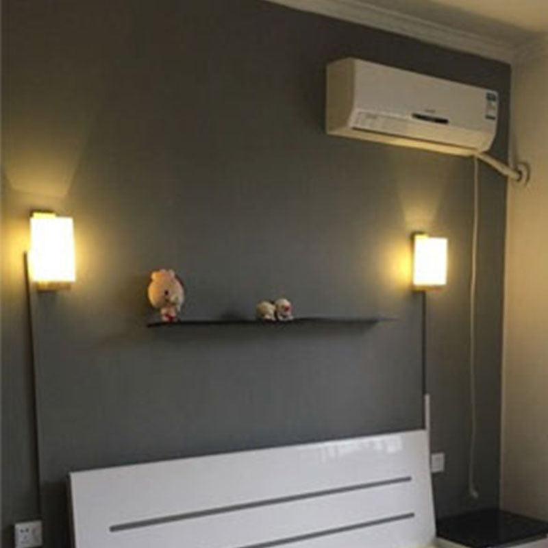 Minimalisme moderne Ménage en bois Gamique avec une teinte en verre pour la chambre de la chambre