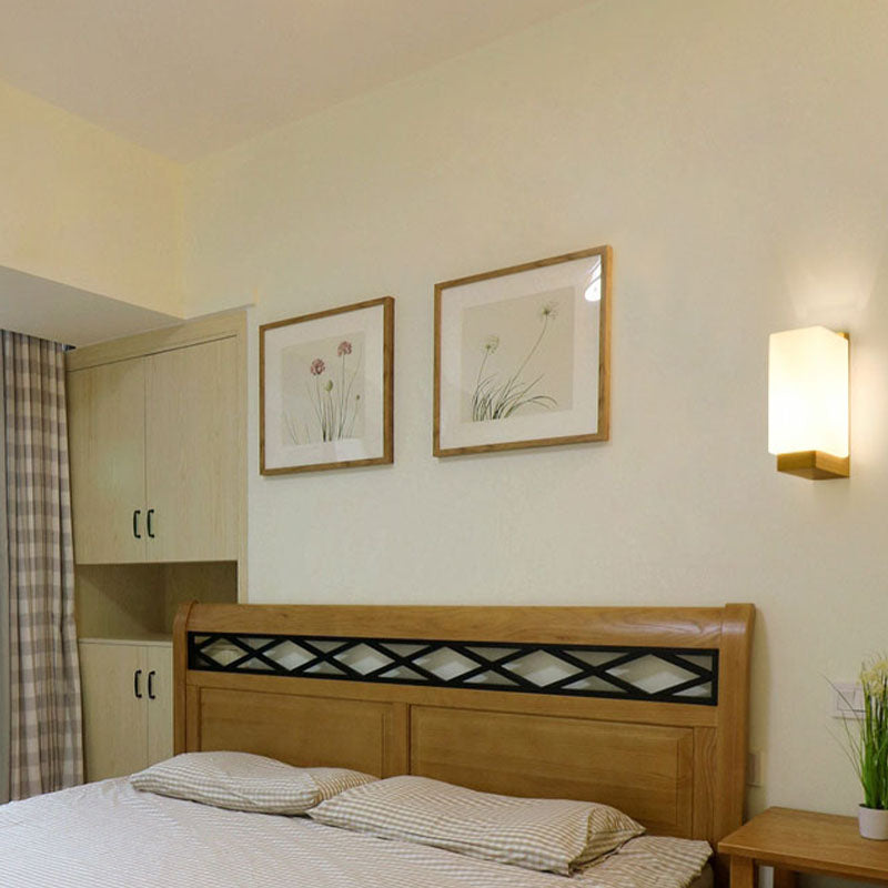 Minimalisme moderne Ménage en bois Gamique avec une teinte en verre pour la chambre de la chambre