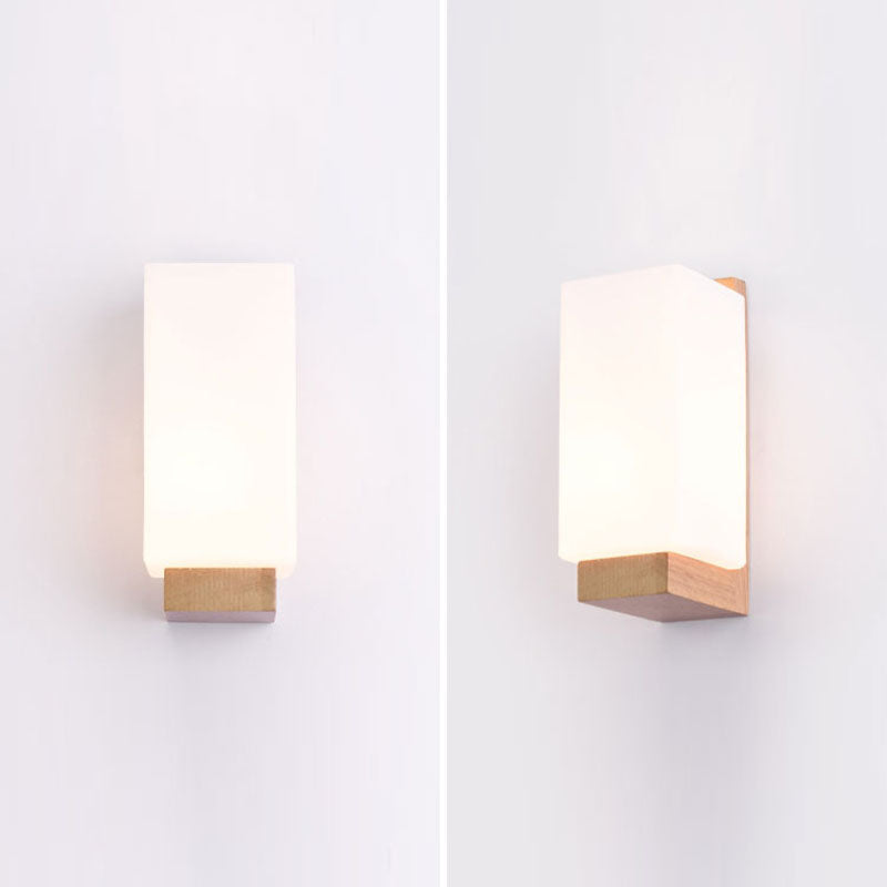 Minimalisme moderne Ménage en bois Gamique avec une teinte en verre pour la chambre de la chambre