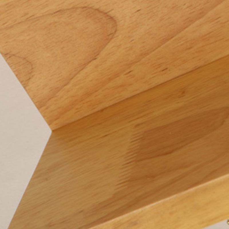 Luz de apliques de pared de madera simple 1 luz con luz de pared de sombra de vidrio para el dormitorio (sin decoración)