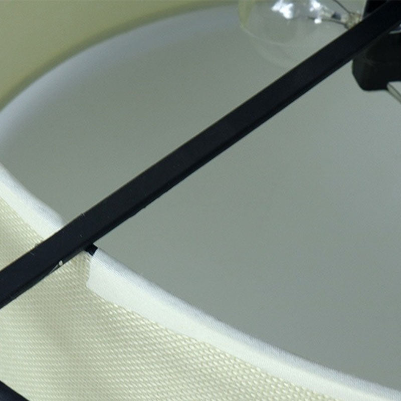 Vierkante/trommel stoffen plafondlamp Chinese stijl inbouwverlichtingsarmaturen voor woonkamer