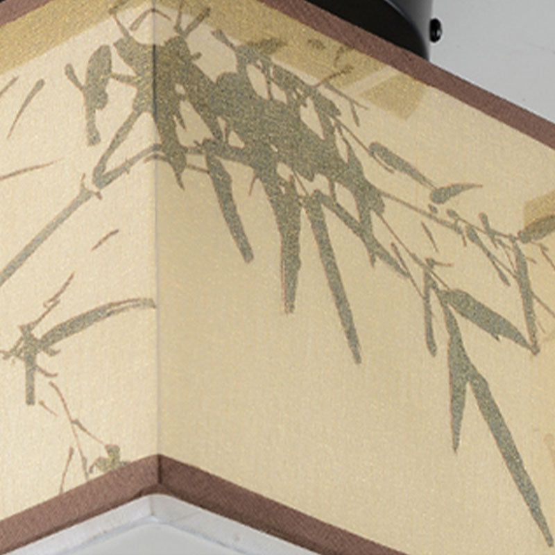 8 lange stoffen plafondlampen Chinese stijl inbouwverlichtingsarmaturen voor woonkamer