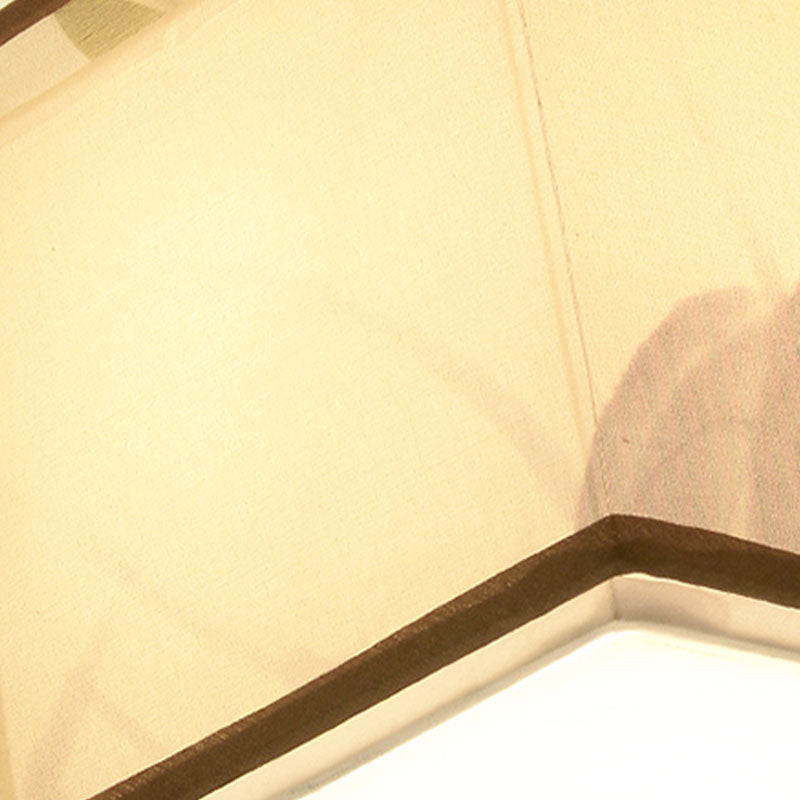 8 lange stoffen plafondlampen Chinese stijl inbouwverlichtingsarmaturen voor woonkamer