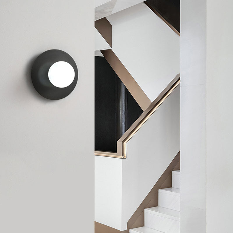 Modern Style House usada luces creativas de luz de pared con sombra de vidrio para dormitorio del hotel