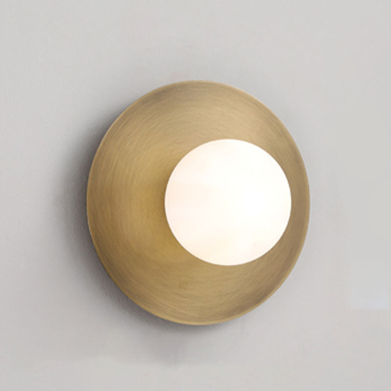 Modern Style House usada luces creativas de luz de pared con sombra de vidrio para dormitorio del hotel