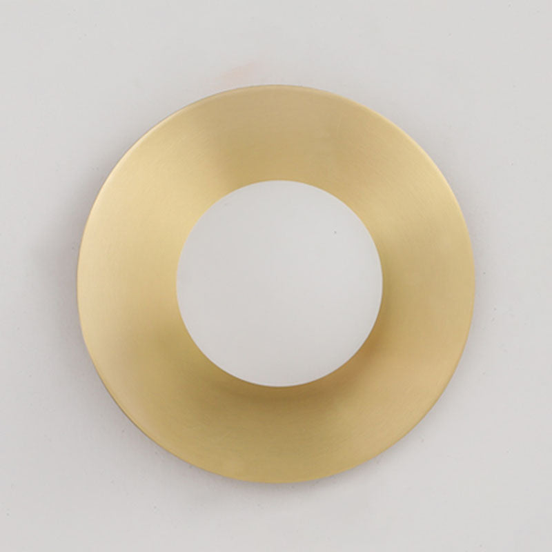 Modern Style House usada luces creativas de luz de pared con sombra de vidrio para dormitorio del hotel