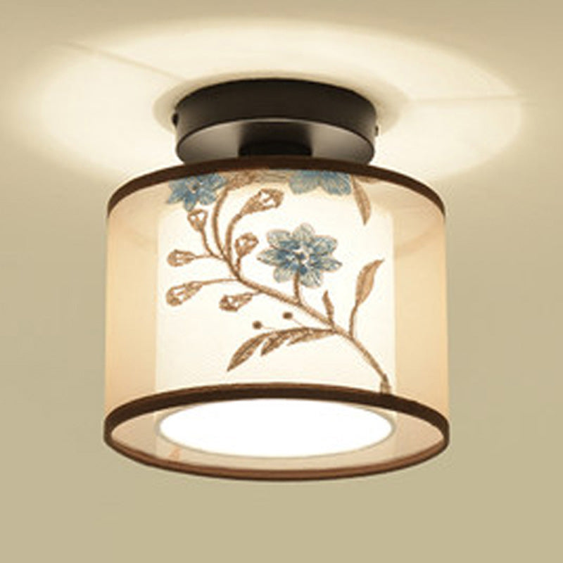 5 Motifs de l'enroulement en option Lampe de style Chinois Fixation de l'éclairage de montage pour la salle de séjour