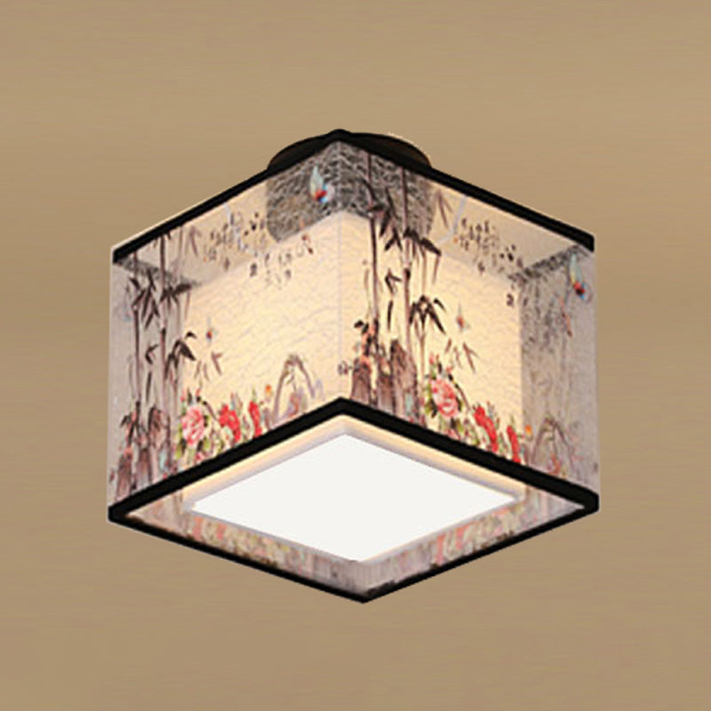 5 Motifs de l'enroulement en option Lampe de style Chinois Fixation de l'éclairage de montage pour la salle de séjour