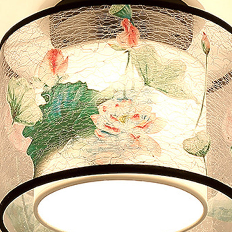 5 Motifs de l'enroulement en option Lampe de style Chinois Fixation de l'éclairage de montage pour la salle de séjour