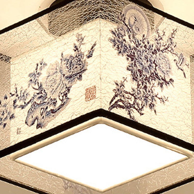 5 Motifs de l'enroulement en option Lampe de style Chinois Fixation de l'éclairage de montage pour la salle de séjour