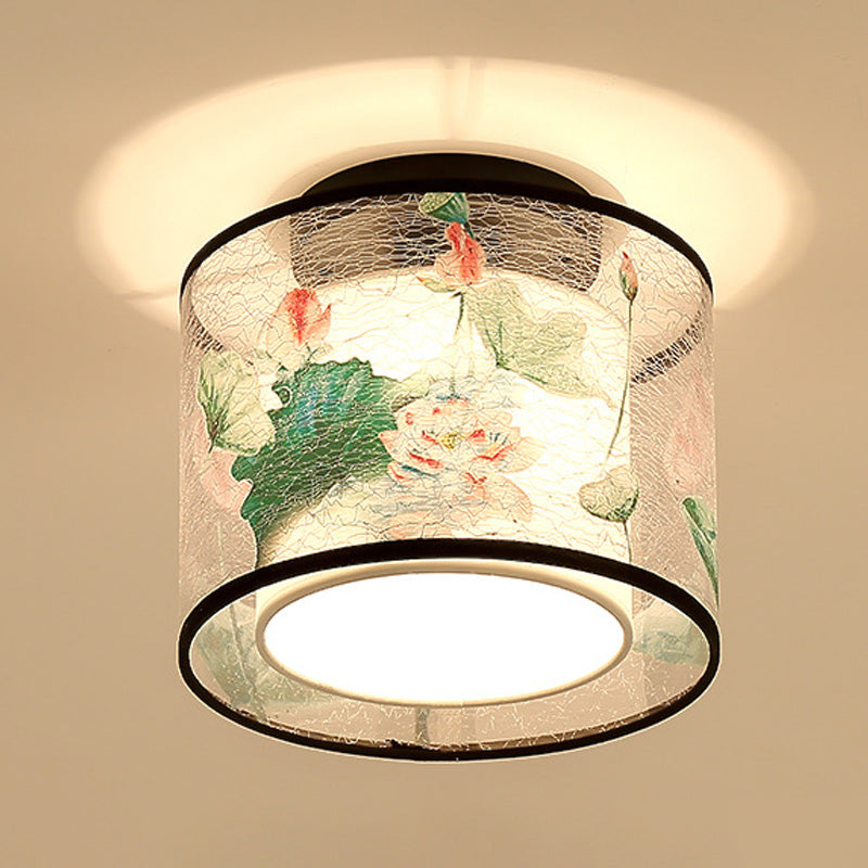 5 Motifs de l'enroulement en option Lampe de style Chinois Fixation de l'éclairage de montage pour la salle de séjour