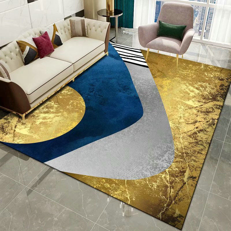 Creatief tapijt polyester abstract kunst tapijt niet-slip achterste binnenkleed tapijt voor woningdecoratie