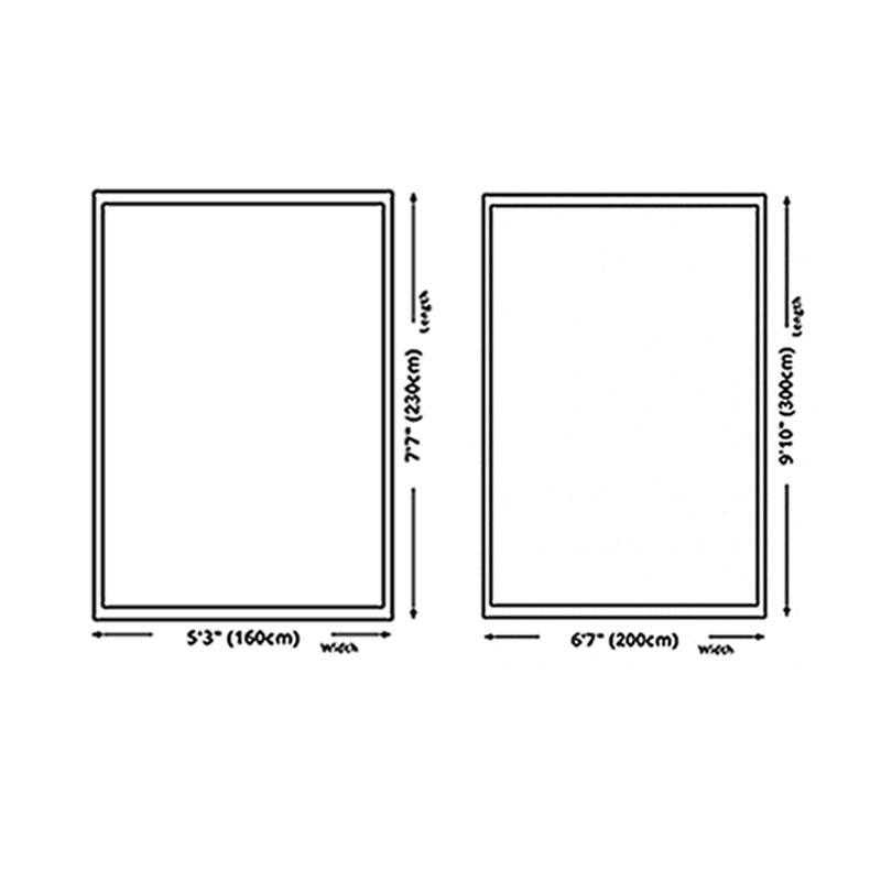 Relaxing Feather Pattern Rug Polyester Carpet Stain Resistant Area Carpet for Living Room