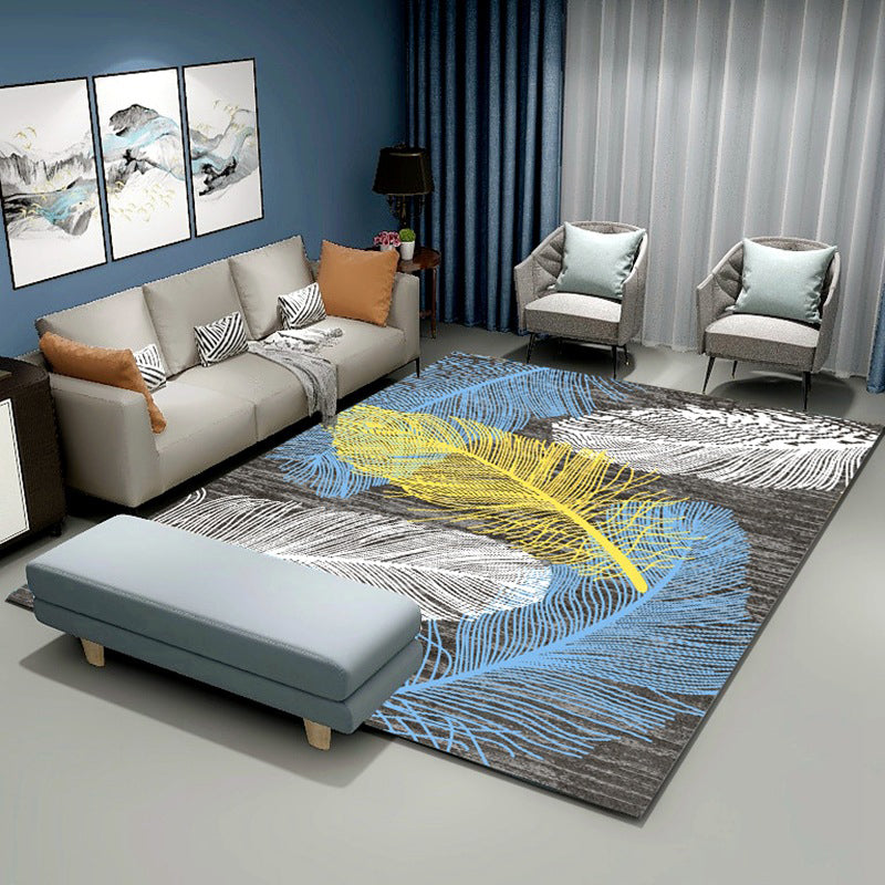 Leisure Washable Area Rug Polyester Rug Stain Resistant Indoor Rug for Home Decoration