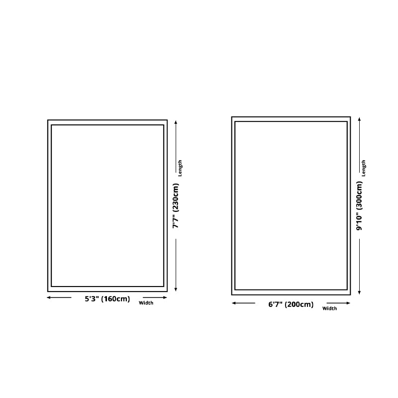 Modern Area Carpet Simple Abstract Print Indoor Rug Polyester Stain Resistant Carpet for Home Decor