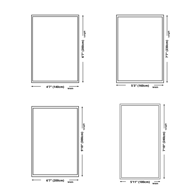 Light Blue Modern Rug Polyester Color Bolck Rug Washable Indoor Rug for Living Room