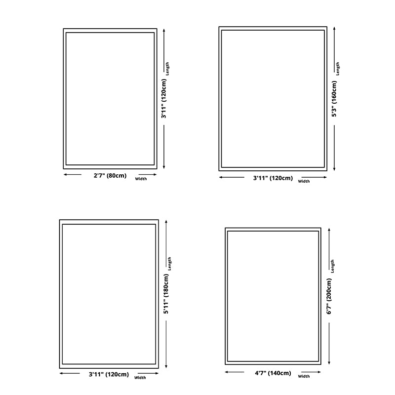 Modern Area Carpet Abstract Pattern Carpet Polyester Living Room Rug with Non-Slip Backing