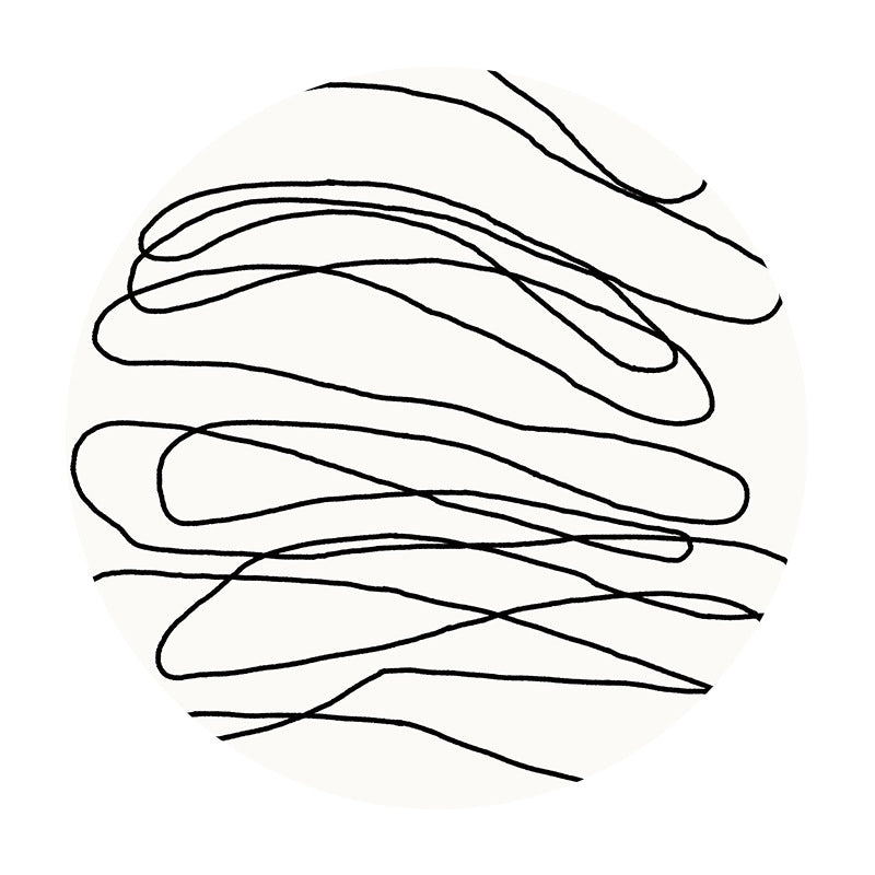 White Modern Area Carpet Abstract Pattern Polyester Area Rug Easy Care Rug for Living Room