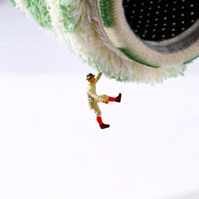 White Modern Area Carpet Abstract Pattern Polyester Area Rug Easy Care Rug for Living Room