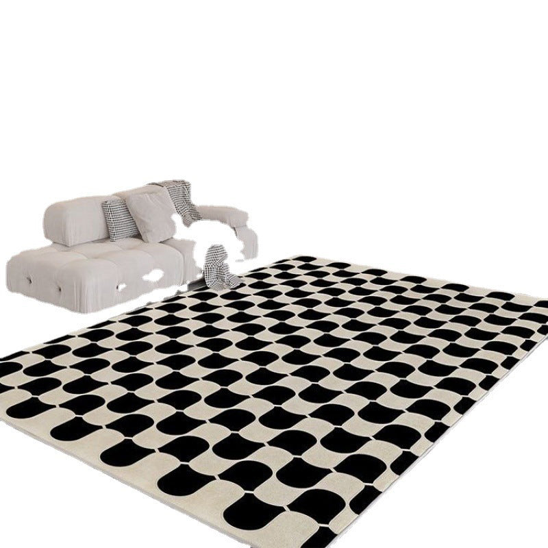 Bold Indoor Carpet Modern Washable Carpet Polyster Area Rug with Non-Slip Backing