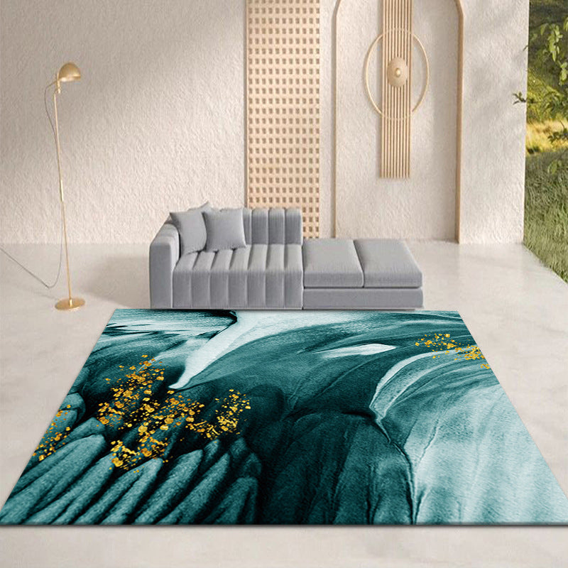Gorgeous Area Carpet Abstract Pattern Indoor Rug Polyester Living Room Carpet with Non-Slip Backing