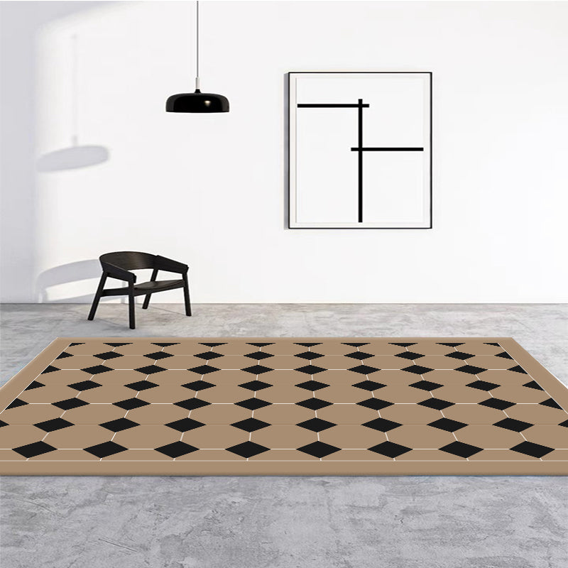 Modern Harlequin Pattern Carpet Polyester Rug Stain Resistant Area Carpet for Home Decoration