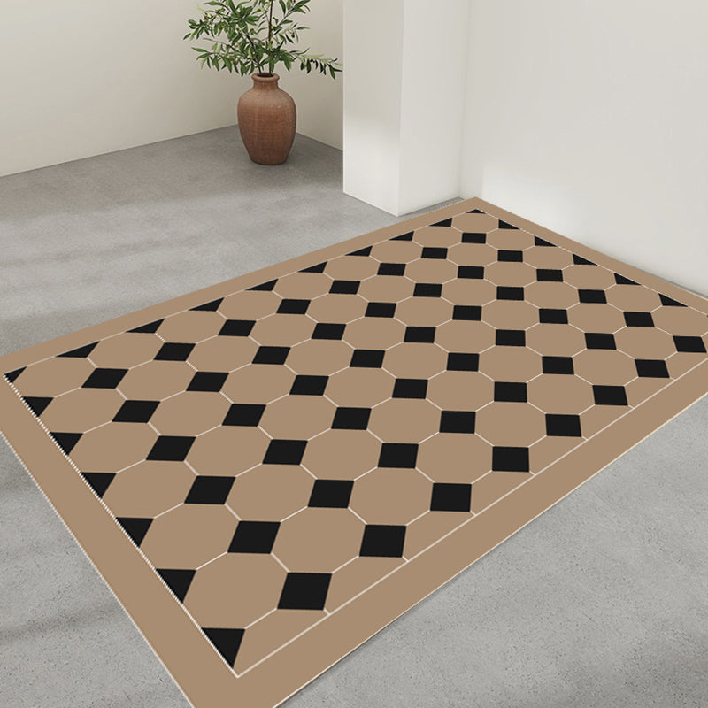 Modern Harlequin Pattern Carpet Polyester Rug Stain Resistant Area Carpet for Home Decoration