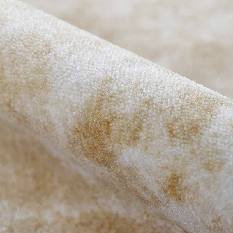 Fancy Green Area Carpet Modern Polyester Area Rug Pure Color Stain Resistant Rug for Bedroom