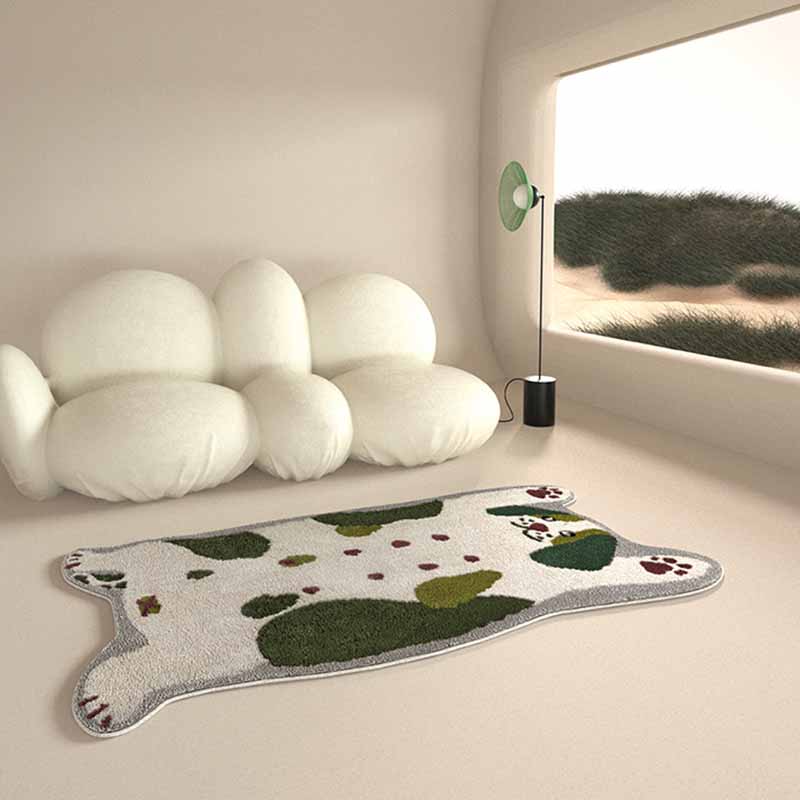 Artistic Carpet Modern Animal Print Rug Polyster Non-Slip Area Carpet for Living Room