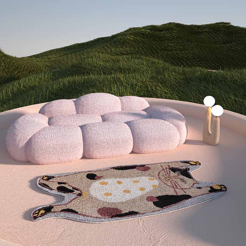 Artistic Carpet Modern Animal Print Rug Polyster Non-Slip Area Carpet for Living Room