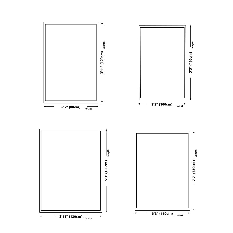 Grey Modern Rug Graphic Pattern Polyester Area Rug Non-Slip Backing Carpet for Home Decor