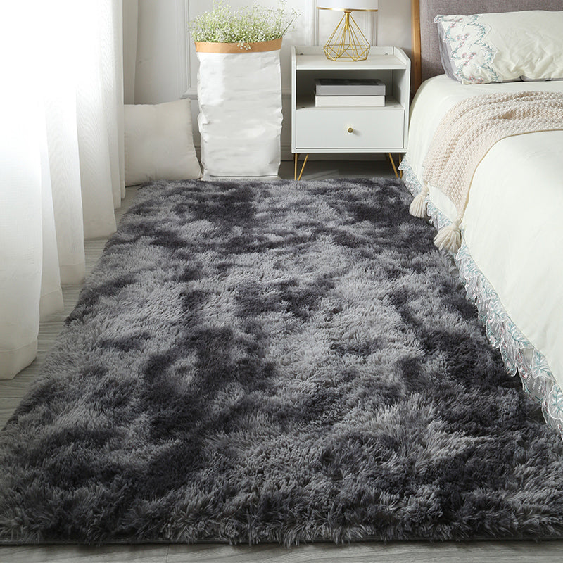 Casual Tie Dye Shag Rug Polyester Area Rug Stain Resistant Indoor Carpet for Home Decoration