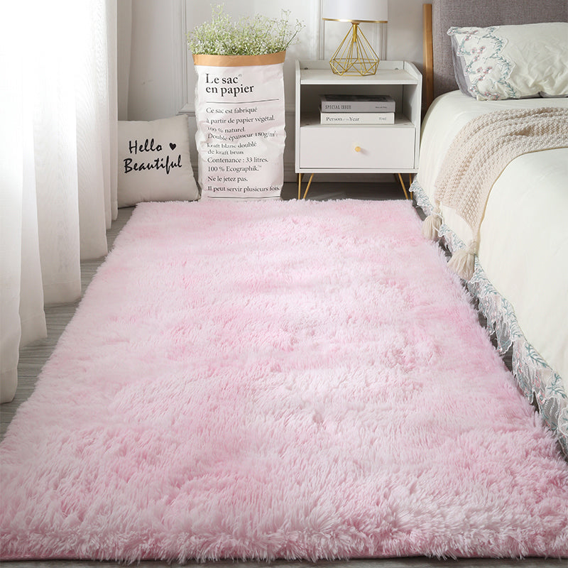 Casual Tie Dye Shag Rug Polyester Area Rug Stain Resistant Indoor Carpet for Home Decoration