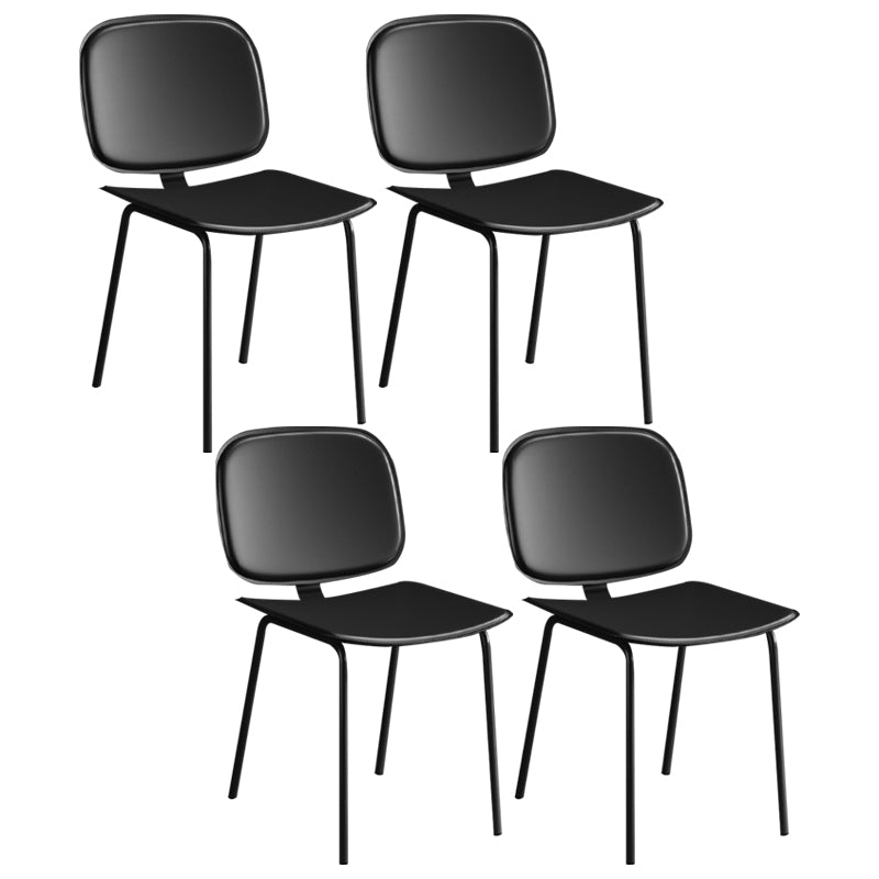 Modern Metal Dining Room Armless Chairs Open Back Dining Side Chair for Home Use