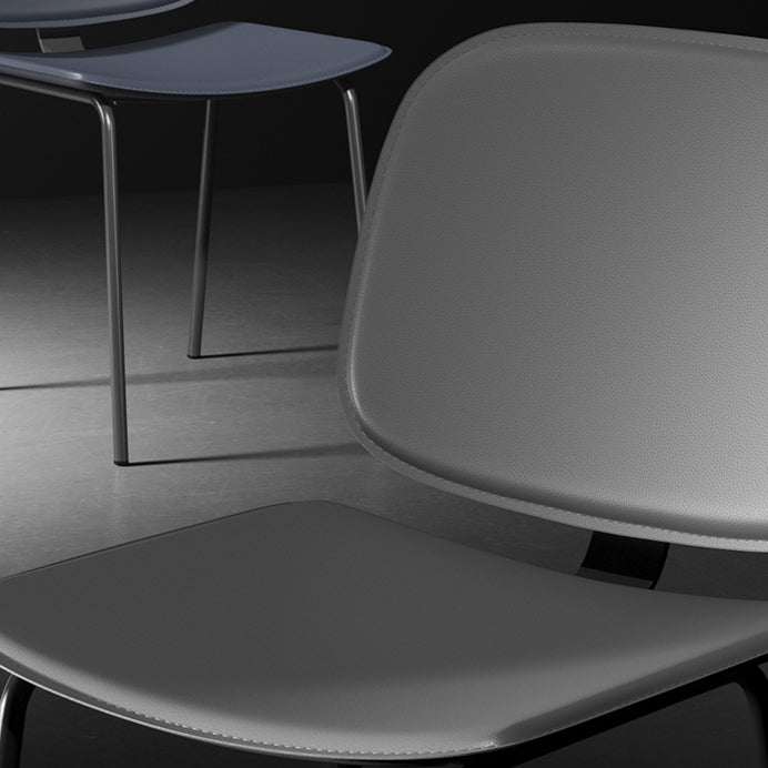 Modern Metal Dining Room Armless Chairs Open Back Dining Side Chair for Home Use