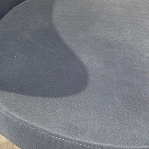 Scandinavian Style Dining Fabric Side Chair Solid Back Armless Chair for Home Use