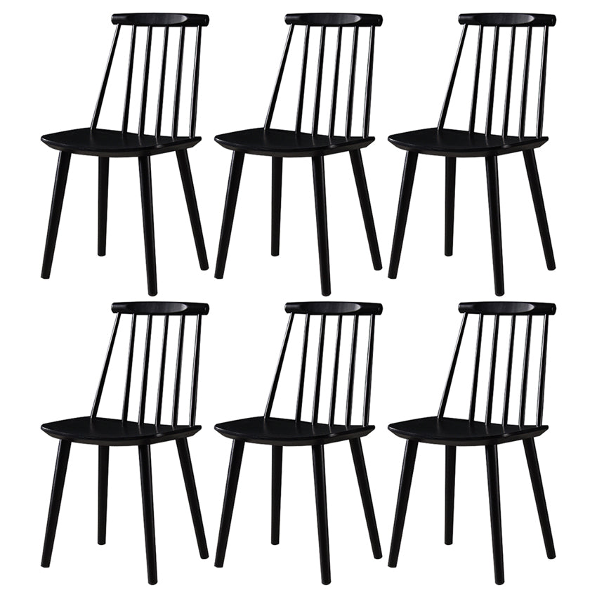 Contemporary Style Wooden Dining Room Chair Slat Back Side Chair for Kitchen