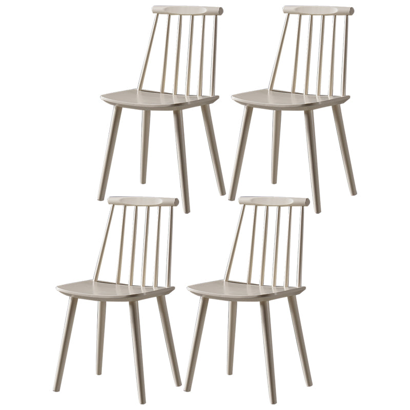 Contemporary Style Wooden Dining Room Chair Slat Back Side Chair for Kitchen