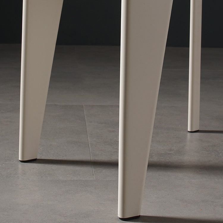 Sedia da pranzo in stile contemporaneo sedia in metallo con gambe in legno