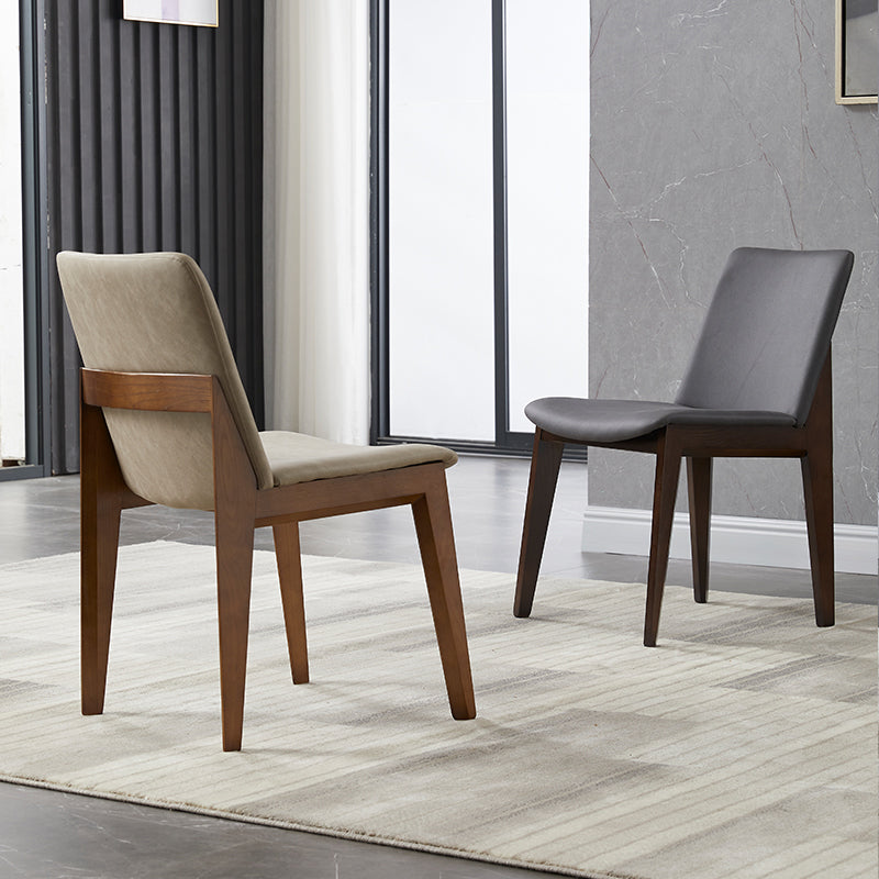 Wood Industrial Restaurant Dining Side Chair Parsons Matte Finish Dining Side Chair