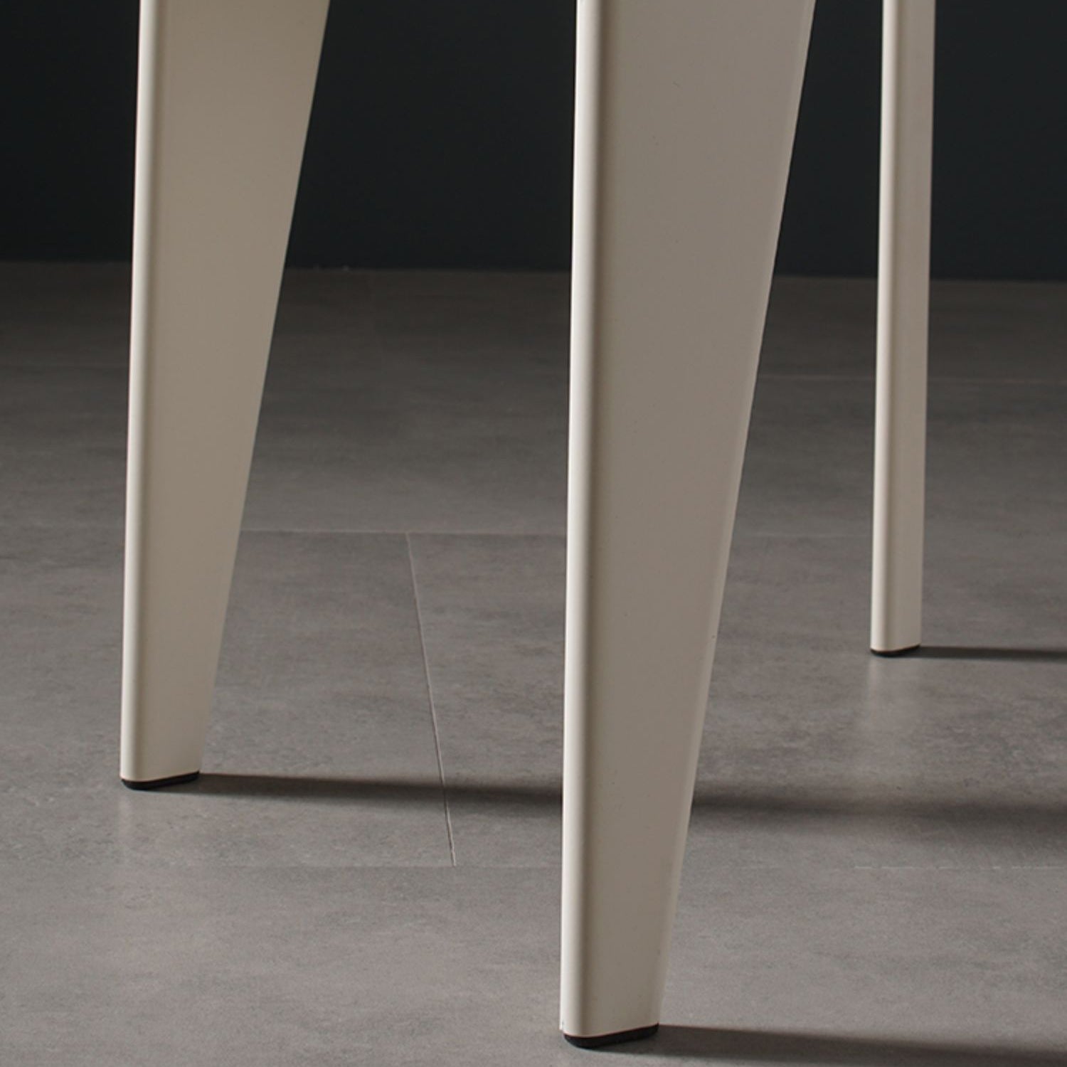 Industriële stijl metalen benen eetkamerstoelen open achterste zijkant voor thuis